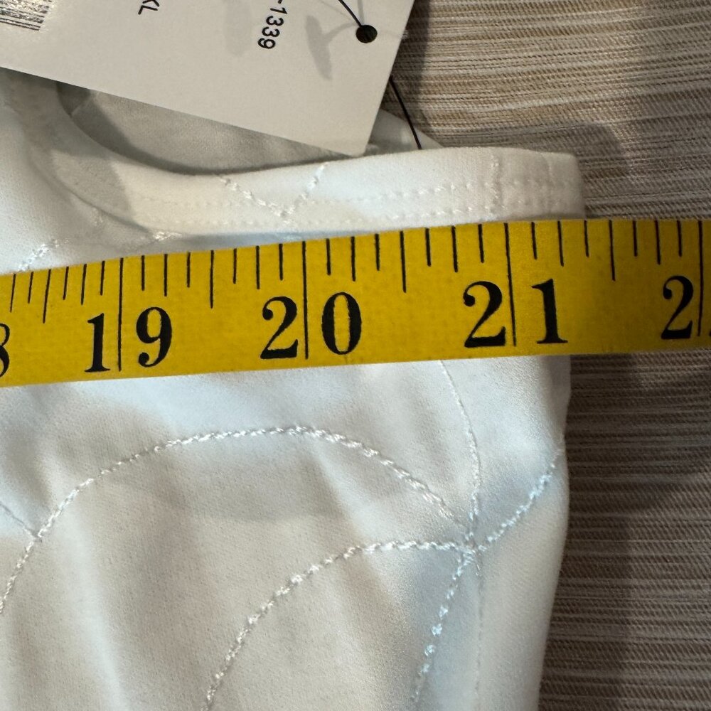 NWT Lafayette 148 New York Giada Cap Sleeve Embroidered Top XXL White MSRP $198 - Picture 8 of 8